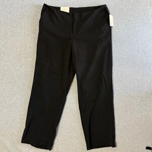 A New Day Bootcut Dress Pants Professional 12 Black NWT Mid Rise Stretch